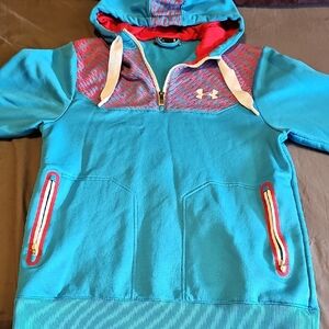 Under Armour Teal and Red Men's Sweater